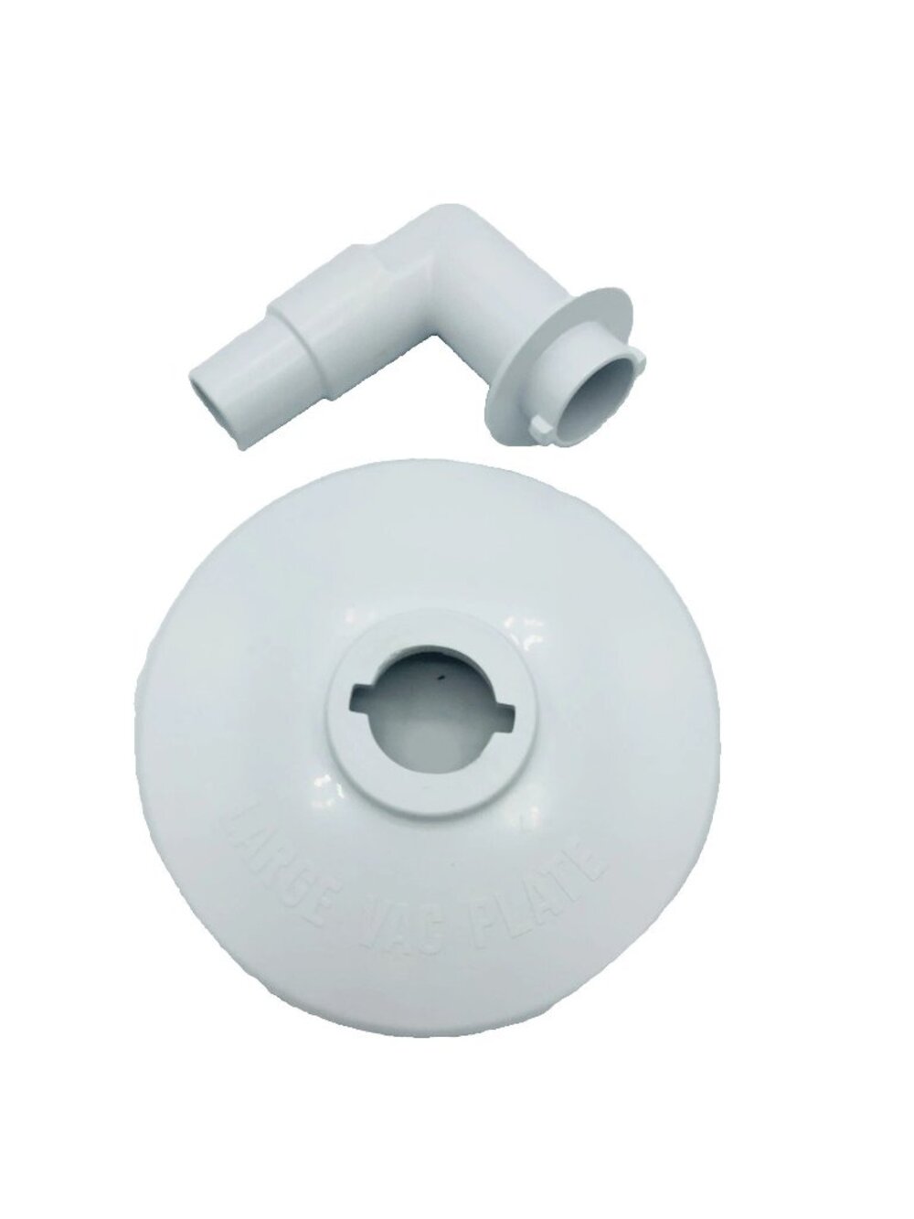 Hayward SkimVac PVC Pool Large Vac Plate 90 Elbow Adapter Plate Round Rim